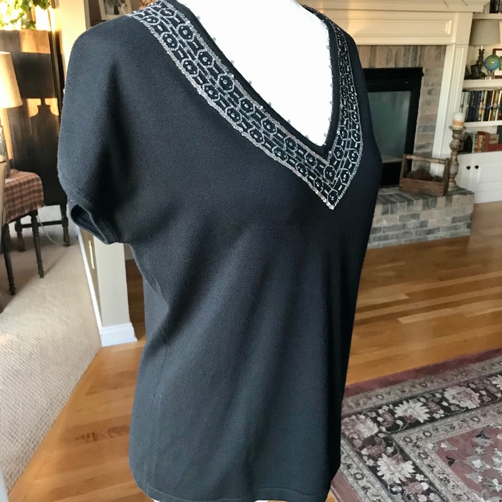 Vintage Marshall Field’s knit sweater black